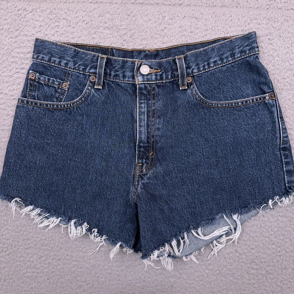 Vintage Y2K Levi's Cut-Off‎ Jean Shorts Junior 11 (31x3.5) Denim Jorts Grunge